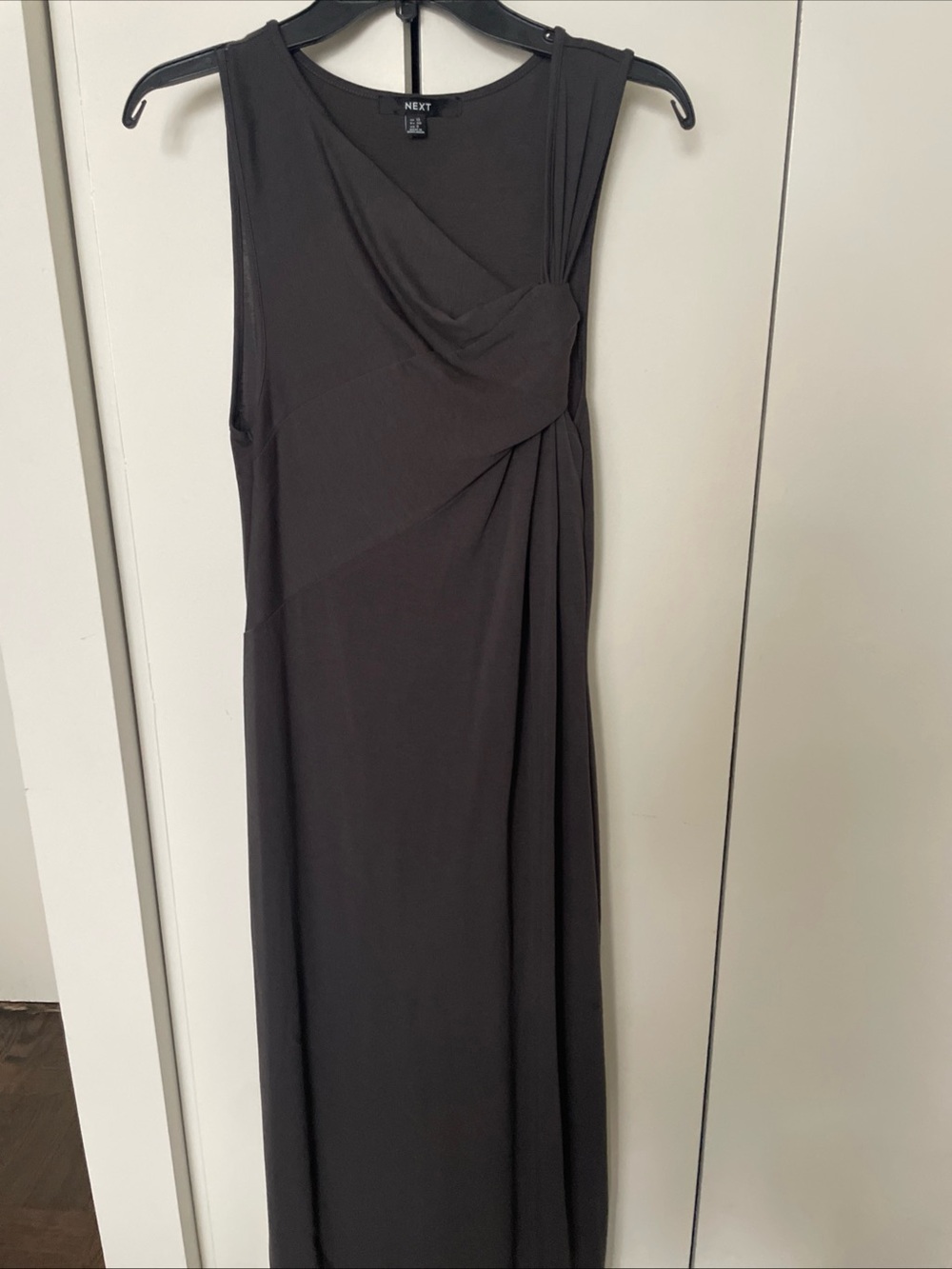 Next Grey Sleeveless Draped Maxi Dress